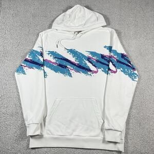 Solo Cup Hoodie Mens L Sweatshirt 90s Jazz Pattern Pullover Retro